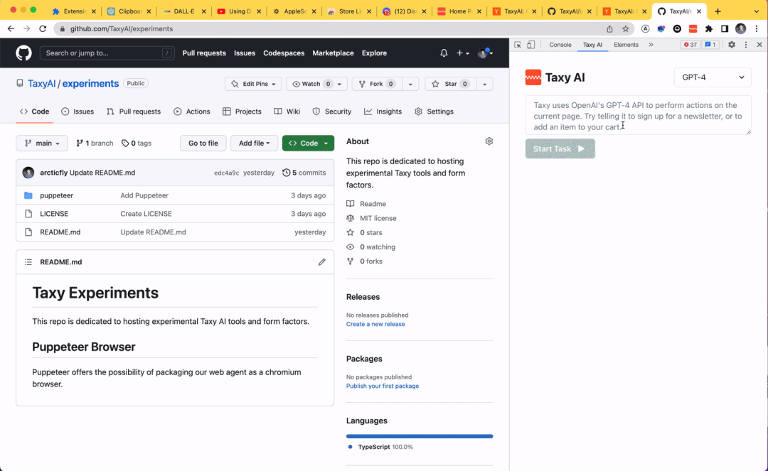 Taxy AI:浏览器全自动化 AI 工具 Taxy AI:浏览器全自动化 AI 工具